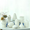 欧式陶瓷花瓶组合ins风创意白色素(白色素)烧工艺品家居装饰摆件水培花瓶