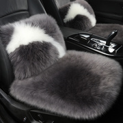 纯羊毛汽车坐垫冬季皮毛一体长毛绒无靠背三件套单片羊绒保暖座垫