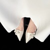 婚鞋主婚纱鞋白色法式新娘鞋，高级感高跟礼服，鞋日常不累脚单鞋