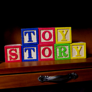 玩具总动员字母积木冲印木质玩具TOYSTORY彩色叠叠乐儿童益智胡迪