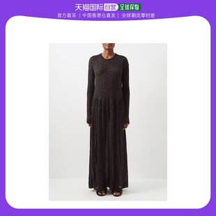 香港直邮潮奢 Raey 女士低腰梯形缝线羊毛混纺长款连衣裙
