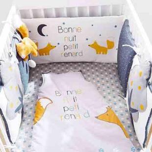 纯棉透气婴儿床围宝宝厚海绵床靠新生儿童床上用品四季防撞床围栏