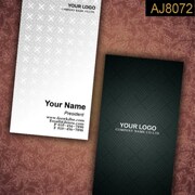 名片卡片b订制个性印刷中国风山水风水竖版黑色制作订做订