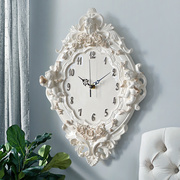 欧式天使挂钟家居客厅卧室静音，时钟创意艺术，钟表挂表石英钟16英寸