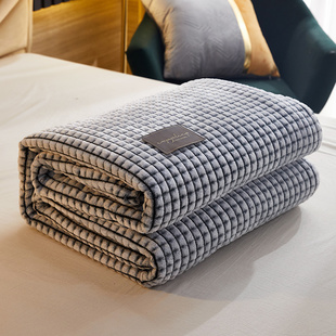 毛毯冬季加厚铺床法兰绒珊瑚绒毯单人毛巾被子春秋沙发盖毯空调毯