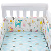 新生儿宝宝全包式可拆洗床围折叠一片式围栏软包婴儿床保险杠