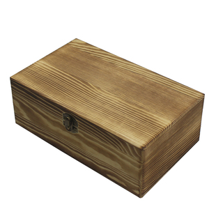 木盒复古收纳盒长方形实木，翻盖盒木质储物证件，收藏盒小木盒子