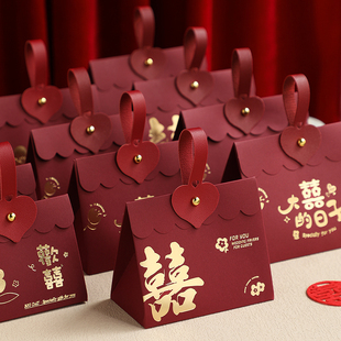 2024糖盒结婚喜糖盒子高级感创意婚礼喜糖，袋子糖果礼盒装纸盒