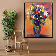 数字油画手绘diy世界名画植物，花卉插花装饰画，客厅卧室休闲减压