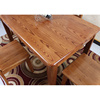 水曲柳实木餐桌椅长方形家用饭桌现代简约小户型餐桌中式百搭餐桌