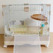 小中号兔笼子兔子笼抽屉式宠物，室内家用荷兰猪天竺鼠龙猫用品家具