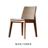 北欧餐椅实木餐椅皮质布艺现代简约休闲家用时尚组合靠背实木