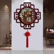新中式入户玄关壁画走廊过道浮雕画客厅装饰画沙发背景墙玉雕画