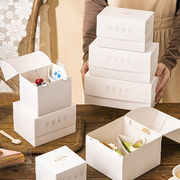 西点盒纸盒甜品打包盒点心法式千层切块蛋糕慕斯盒法甜包装盒定制