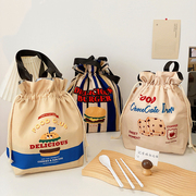 保温饭盒袋子手提学生，专用高颜值便当包上班族午餐，餐包带饭帆布包