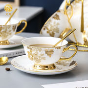 宏韶咖啡杯欧式小奢华陶瓷，英式下午茶茶具套装，轻奢杯碟家用花茶杯