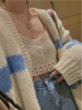 奶fufu的毛衣外套，女开衫冬季小个子，粗棒针针织衫宽松慵懒春秋