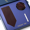 H023三件套礼盒领带男结婚婚礼新郎领带夹方巾高档情人节生日礼物