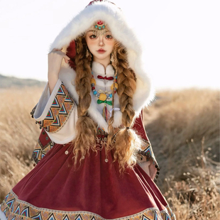 樱姬lolita原创正版与神愿藏族lo裙洛丽塔JSK连衣裙冬季