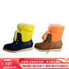 冬季靴子低跟圆头牛皮套筒，靴雪地靴女靴6513608005