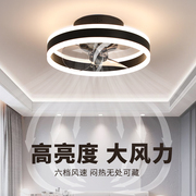 吸顶风扇灯2024年卧室餐厅家用现代简约摇头电扇灯吊扇灯一体