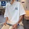 俞兆林 纯棉polo衫短袖男士夏季2024翻领宽松潮流学生重磅T恤