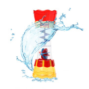 Cikoo斯高戏水杯旋转水漏喷水洗澡玩具儿童水车玩水塑料水流观测