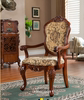 美式布艺单人沙发宫廷新古典复古欧式扶手餐椅接待椅子120