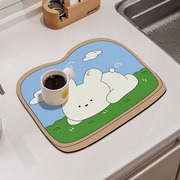 家用卡通小兔隔热餐垫厨房，锅垫碗垫微波炉，垫子办公室防烫防水杯垫