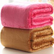 法兰绒毛毯珊瑚绒毯子加厚不掉毛不掉色学生单人床，四季可用空调毯
