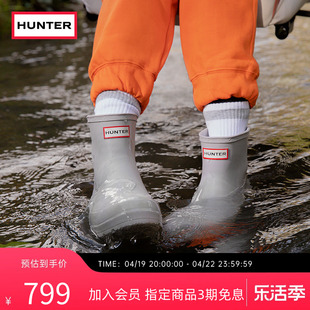 hunter雨鞋女鞋户外露营酷玩雨靴，厚底防水防滑矮筒短靴胶鞋涉水鞋