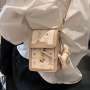 流行小包包女2024法式小众复古精致手机包时尚(包时尚)迷你小方包