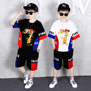 男童夏装套装2024儿童，衣服夏季男生，运动帅气洋气时髦韩版潮装