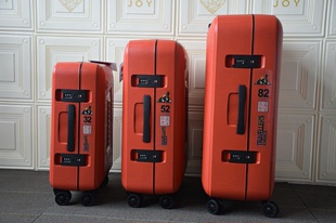 真的很美出口pp拉杆箱行李箱旅行箱橘色，登机箱28寸托运万向轮