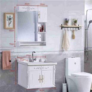 销pvc浴室柜组合小户型卫浴柜卫生间，洗脸洗手台盆，柜洗漱台60公厂