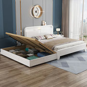 北欧实木床约单人拖床主卧1.8米双人储物床1.5米子母抽屉床