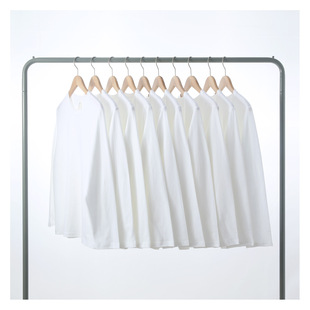 高品质210克重磅白色上衣，打底衫圆领全棉纯棉，长袖t恤男女常规