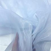 特密欧根纱布料白色婚纱设计礼服造型服装纱裙面料透明白色软网纱