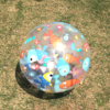 ins彩色闪光沙滩球水上漂浮充气戏水球，玩具塑料球网红拍照道具