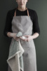 妙HOME 北欧丹麦围裙纯棉北欧时尚简约围裙 厨房餐厅工作室围裙