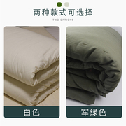 军绿色棉花被褥套装学生员工宿舍单人被0.9/1.5m床褥子加厚垫被子