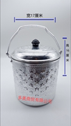 泰国冰桶锡桶饭桶汤桶泰式厨房用具，餐厅装饰餐具，121416cm