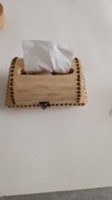 纸巾盒木复古翻盖式收纳箱整理化妆品钥匙零钱生活小物品