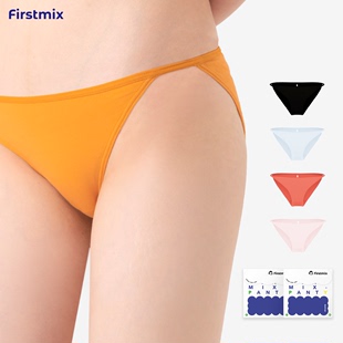 FIRSTMIX4条装低腰细绳性感舒适女士抗菌内裤纯欲性感三角裤