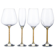 晶玻璃红酒杯套装家用创意高脚杯葡萄酒杯香槟杯一对2个礼盒装。