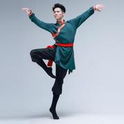 草原少数民族服装男内蒙蒙古舞，成人舞蹈男士袍藏族演出服饰