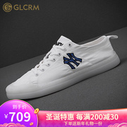 GLCRM帆布鞋男春夏季透气白色平板鞋男式帆布鞋休闲单鞋潮男小白