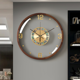大气创意轻奢挂钟现代简约客厅家用免打孔钟表，2022挂墙表时钟