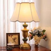 美式全铜台灯卧室床头柜灯客厅，温馨浪漫结婚简约现代家居家用装饰