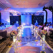 加亮加厚款反光镜面m地毯双面银彩色T台舞台婚庆婚礼场地布置道具